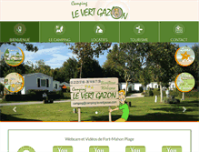 Tablet Screenshot of camping-levertgazon.com